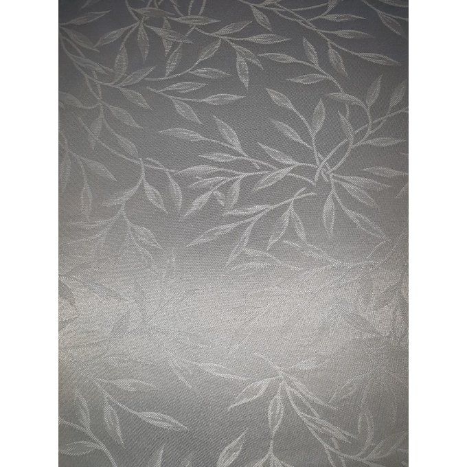 Nappe rectangulaire blanche motifs tissés 2m50