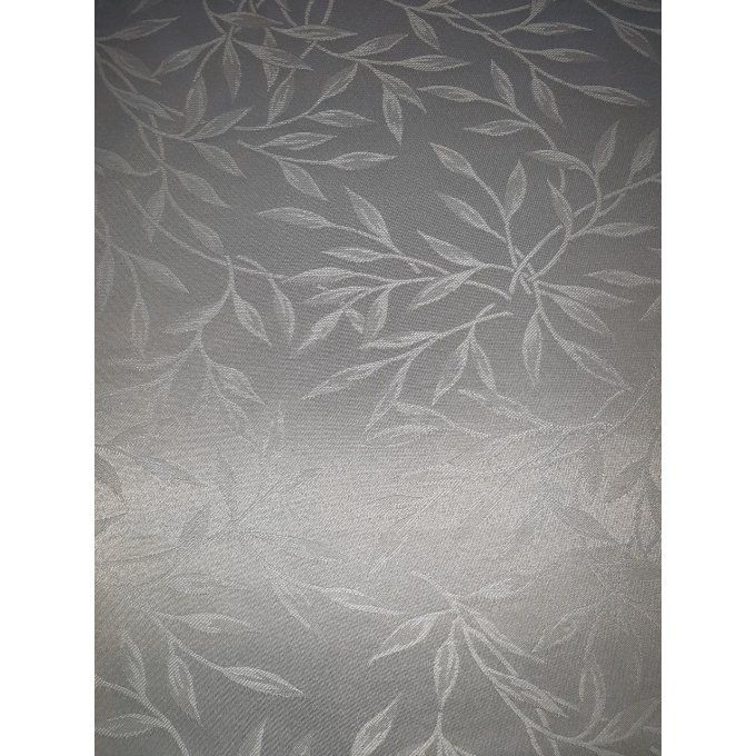 Nappe rectangulaire blanche motifs tissés 2m50