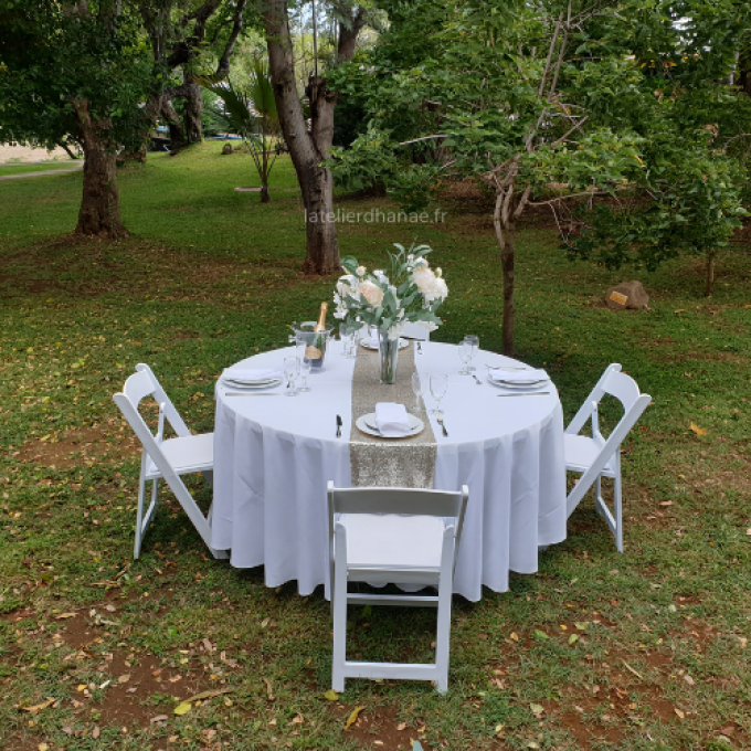 Nappe ronde Blanche 