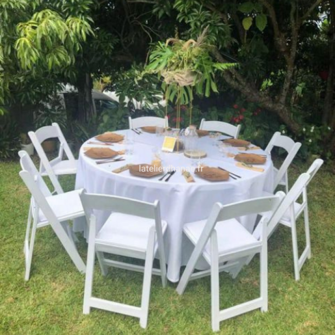 Nappe ronde Blanche 