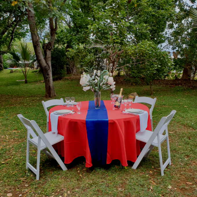 Nappe ronde Rouge