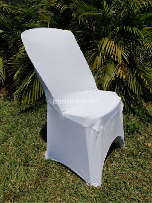 Housse de chaise classique blanche