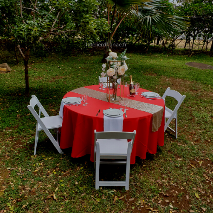 Nappe ronde Rouge