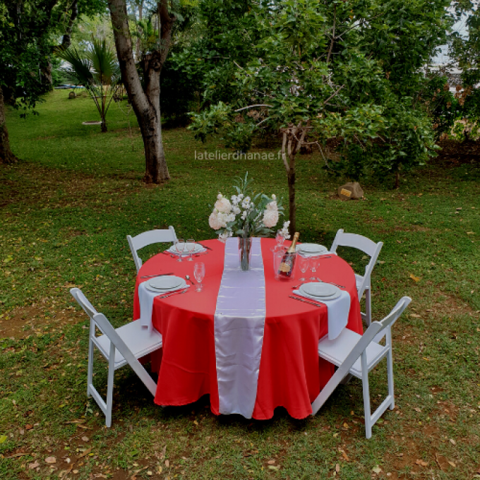 Nappe ronde Rouge