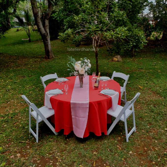 Nappe ronde Rouge