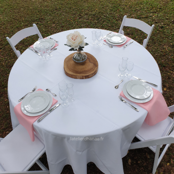 Nappe ronde Blanche 