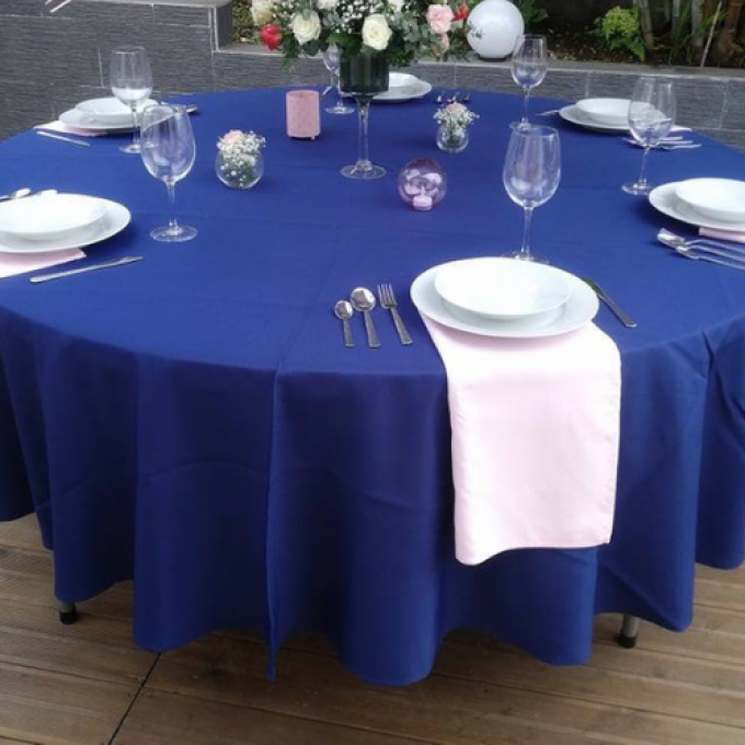Nappe Ronde Bleu Marine