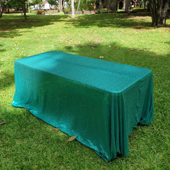 Nappe en Sequin Vert émeraude 