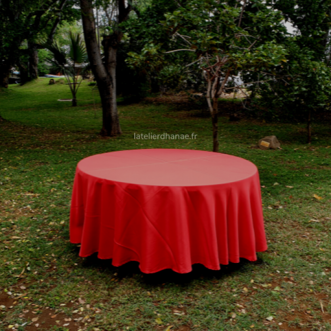 Nappe ronde Rouge