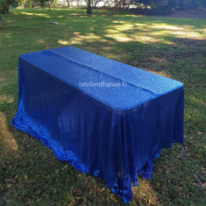 Nappe en Sequin Bleu Roi