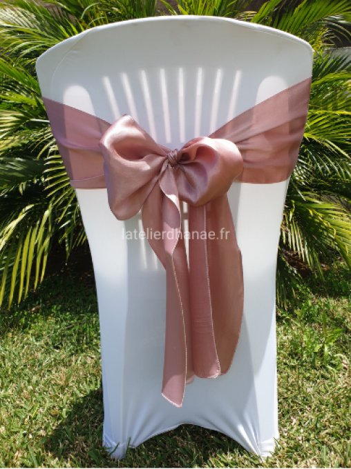 CHEMIN DE TABLE SATIN - ROSE NUDE – Aux Trois Ponts