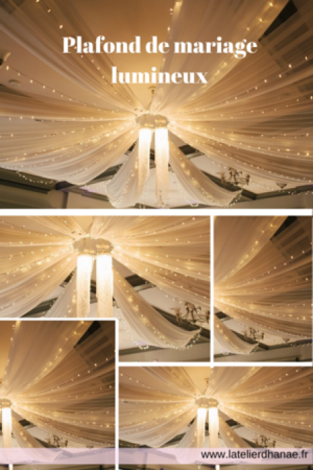 Location kit de tentures plafond lumineux blanc chaud 